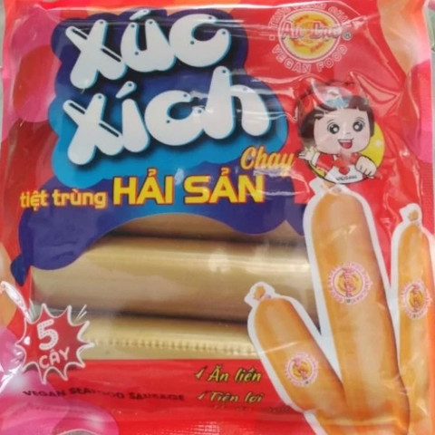 Xúc xích tiệt trùng Hải sản chay Âu Lạc 1kg