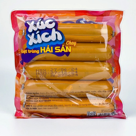 Xúc xích tiệt trùng Hải sản chay Âu Lạc 1kg