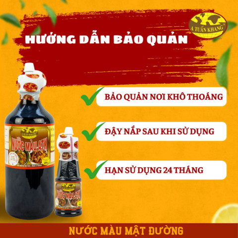 Nước Màu Mật Đường A Tuấn Khang 600g