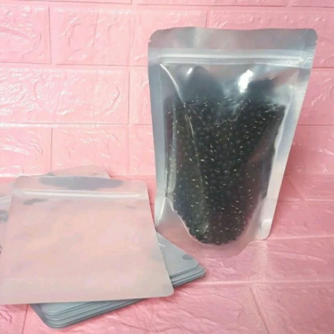Bao zip mặt trong mặt bạc 20x28