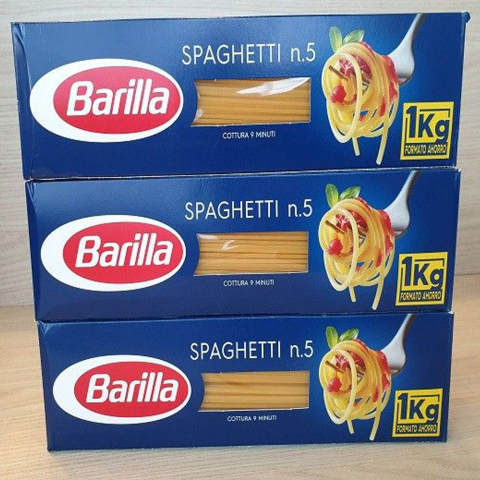 Mỳ sợi các cỡ Barilla Spaghetti hộp 1kg F122517 
