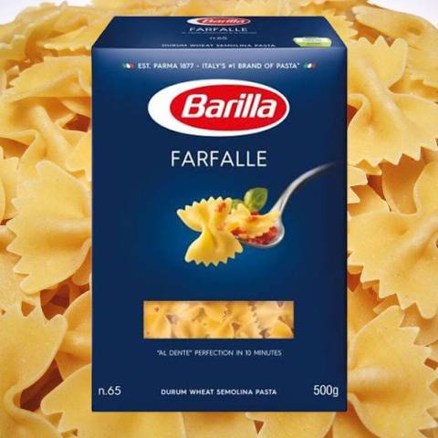 Mỳ nui hình bướm Barilla Farfalle 500g F100400