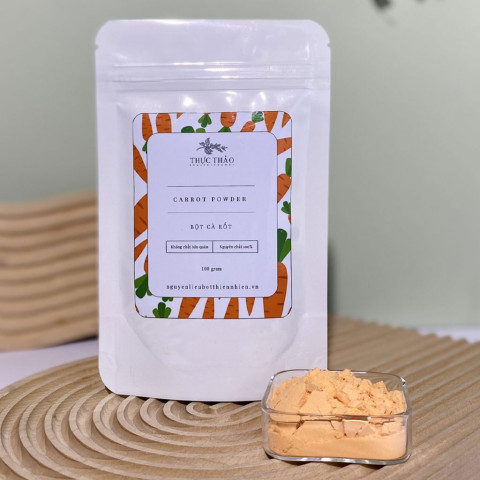 Bột nước ép cà rốt sấy lạnh Thực Thảo 100g