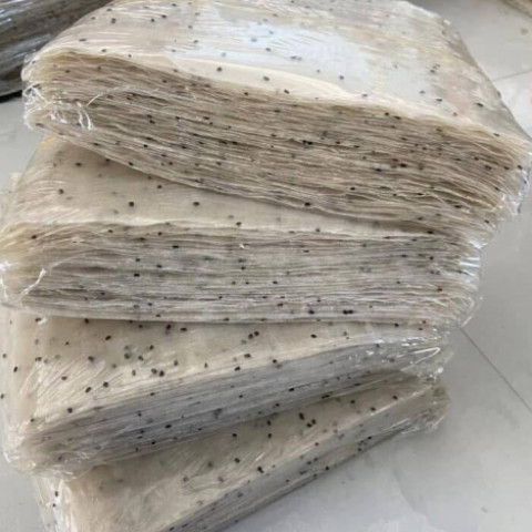 Bánh tráng mè đen xấp 50 cái