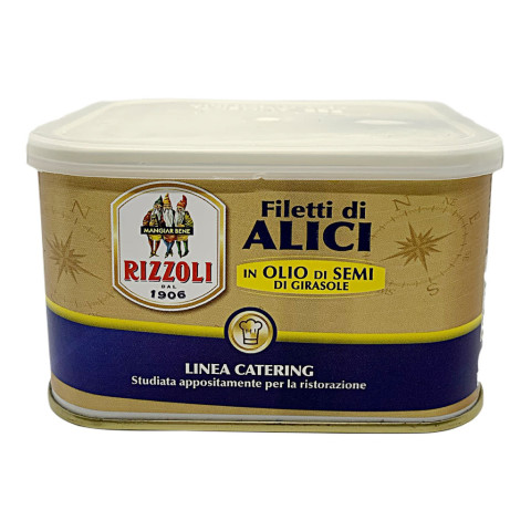 Cá cơm phi lê ngâm dầu Fillets of Anchovies in Oil 720g