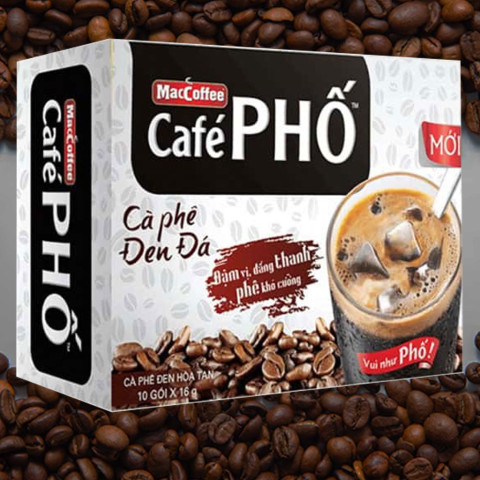 Cà phê đen đá MacCoffee Café Phố 160g