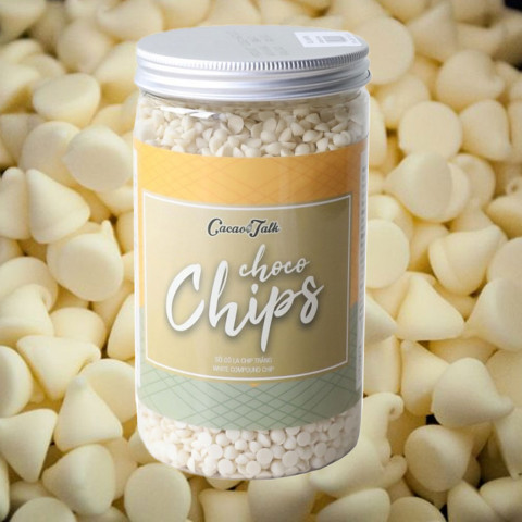 Sô Cô La Chip Trắng Cacao Talk ChocoChips 700g