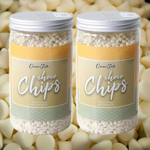 Sô Cô La Chip Trắng Cacao Talk ChocoChips 700g