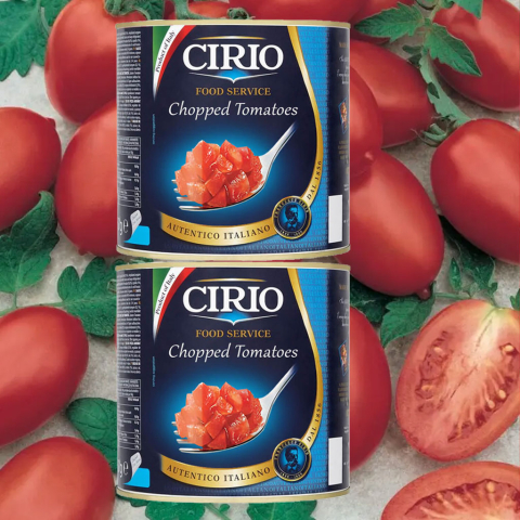 Cà chua bóc vỏ cắt nhỏ Cirio Chopped Tomatoes 2.5kg F122398 