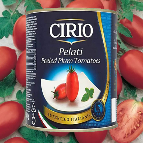 Cà chua mận bóc vỏ Cirio Peeled Plum Tomatoes 400g F122394