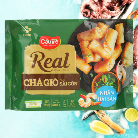 Chả giò Real hải sản Cầu Tre 400g
