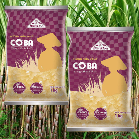 Đường Phèn Vàng Cô Ba 1kg
