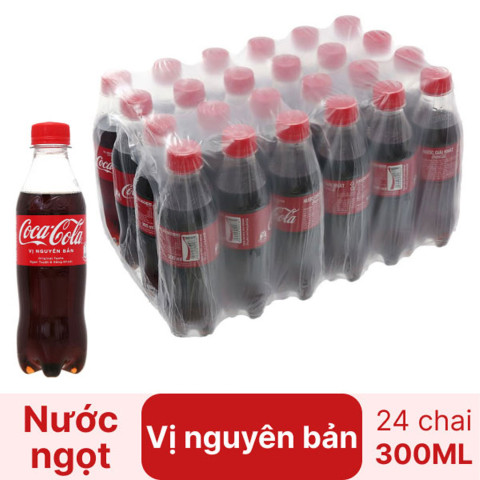 Nước ngọt Coca Cola 300ml x 24
