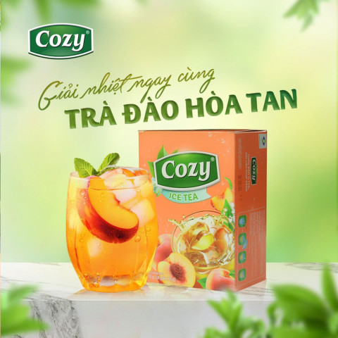Trà Cozy Ice Tea hương đào 240g (16 gói x 15g)