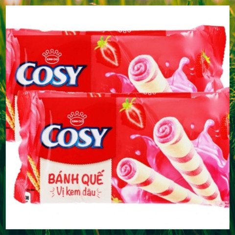 Bánh quế Cosy vị kem dâu 117,6 gr
