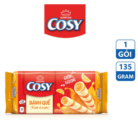Bánh quế vị kem cam Cosy gói 135g