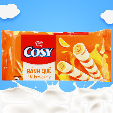 Bánh quế vị kem cam Cosy gói 135g