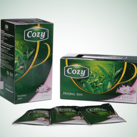 Trà hương sen túi lọc Cozy Lotus Green Tea 50gr