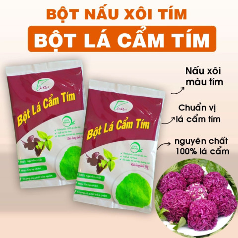 Bột lá cẩm tím Chợ Quê 50g