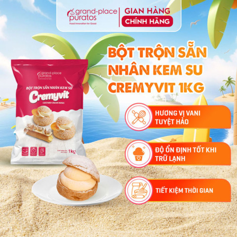 Bột trộn nhân kem su Cremyvit 1kg