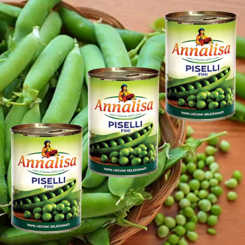 Đậu Hà Lan Piselli Fini Annalisa Peas 400g