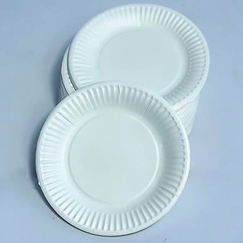 Đĩa Giấy Màu Trắng 13 cm 