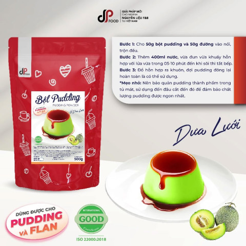 Bột Pudding Dưa Lưới DPFood 500g