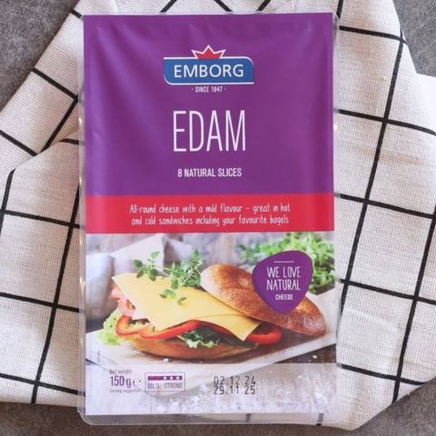 Phô mai lát Emborg Edam Slices 150g F122838