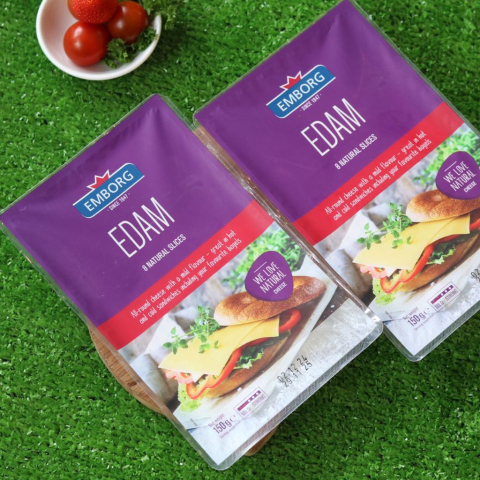Phô mai lát Emborg Edam Slices 150g F122838