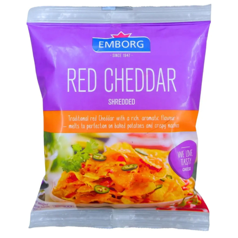 Phô mai bào sợi Emborg Red Cheddar Shredded 200g F122852
