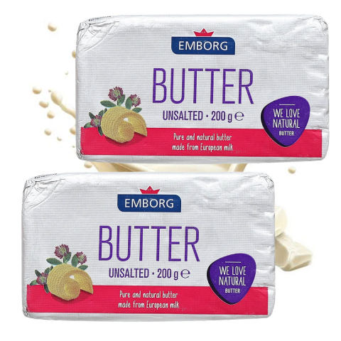 Bơ lạt Emborg Unsalted Butter 200g (82% chất béo) F122834