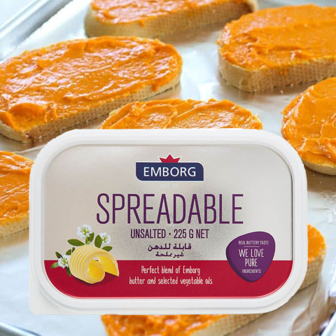 Bơ lạt phết Emborg Spreadable Unsalted 225g F122836