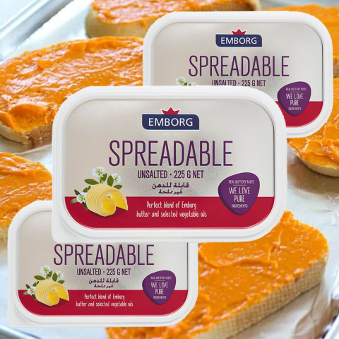 Bơ lạt phết Emborg Spreadable Unsalted 225g F122836