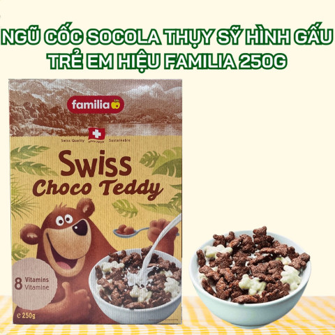 Ngũ cốc sôcôla hình gấu cho trẻ em Familia 250g F122093