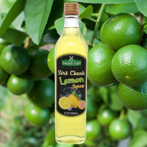 Sirô chanh Golden Farm Lemon Syrup 520ml