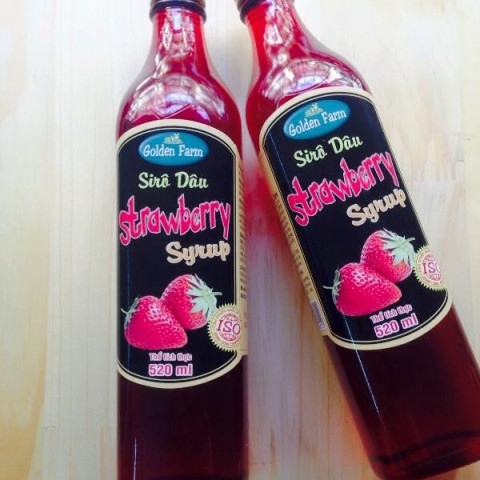 Siro dâu Golden Farm Strawberry Syrup 520ml