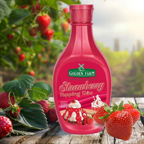 Sốt Dâu Golden Farm Strawberry 630g