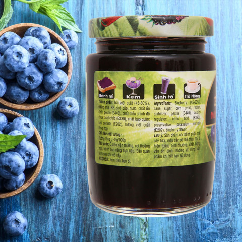 Mứt việt quất Golden Farm Blueberry Preserves 210g