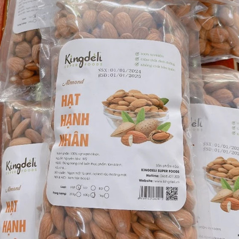 Hạnh nhân khô nguyên hạt tách vỏ 500g