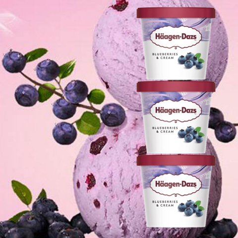 Kem việt quất kem tươi Häagen-Dazs 100ml F122138