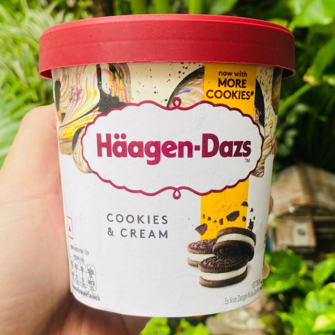 Kem bánh quy Häagen-Dazs Cookies & Cream 473ml F118925