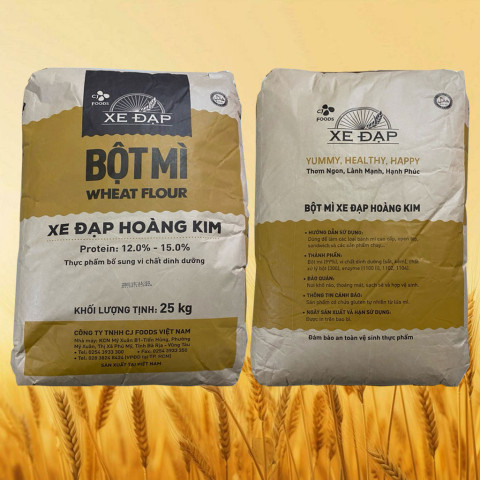 Bột mì Xe Đạp Hoàng Kim bao 25 kg