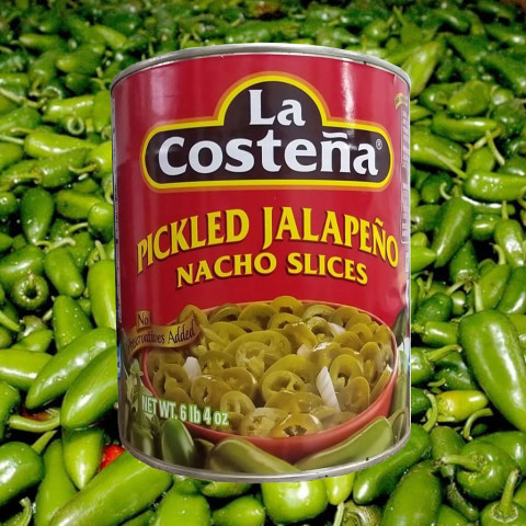 Ớt Cắt Lát Ngâm La Costena Pickled Jalapeno Nacho Slices 2778g