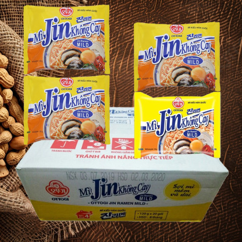 Mì Jin Ramen không cay Ottogi 120g