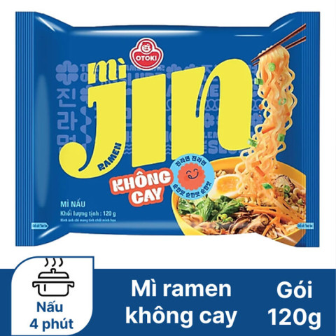 Mì Jin Ramen không cay Ottogi 120g