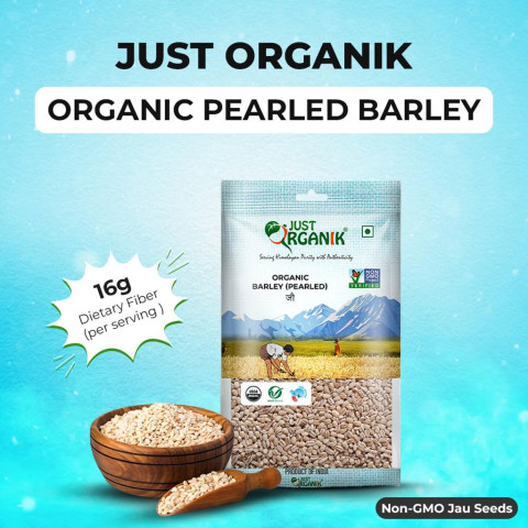 Hạt Lúa Mạch Hữu Cơ Just Organik Barley 500gr
