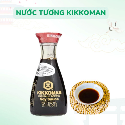 Nước tương Kikkoman chai thủy tinh 150ml F101853