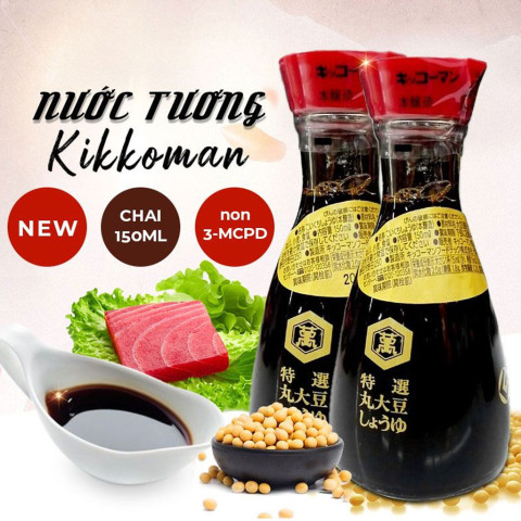 Nước tương Kikkoman chai thủy tinh 150ml F101853