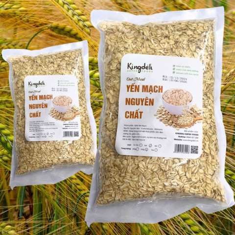 Yến Mạch Hạt Nguyên Chất Kingdeli 1kg