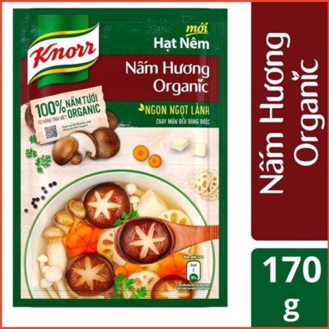 Hạt nêm nấm hương Organic Knorr 170g